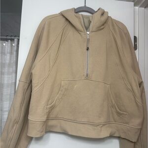 lululemon athletica Beige Scuba Half-Zip
